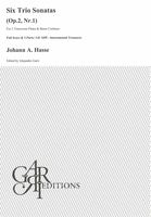 Six Trio Sonatas (Op. 2 Nr. 1) : For 2 Transverse Flutes and Basso Continuo / Ed. Alejandro Garri.