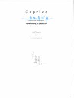 Caprice : For Piccolo Flute and Xylophone (2017).