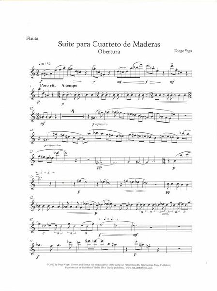 Suite : Para Cuarteto De Maderas.
