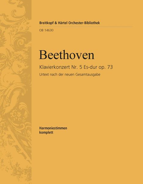 Concerto No. 5 In E Flat Major, Op. 73 : For Piano and Orchestra.