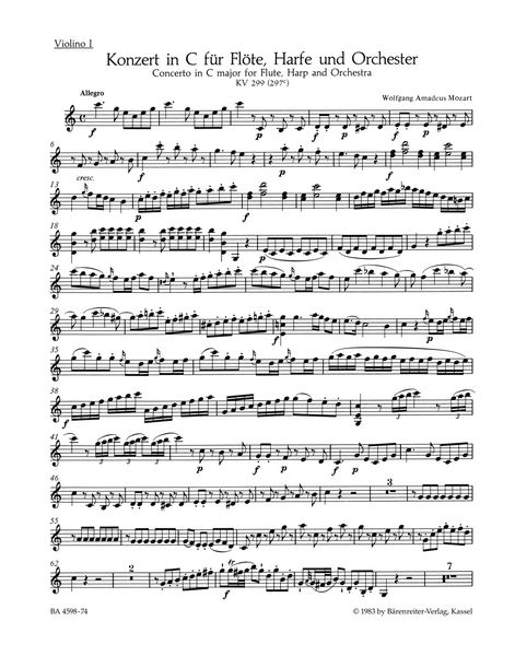 Concerto In C Major, K. 299 (297c) : For Flute, Harp and Orchestra / Ed. Franz Giegling.