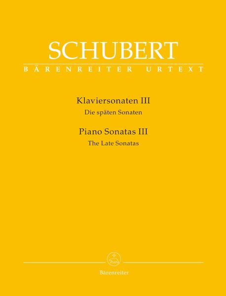 Klaviersonaten III = Piano Sonatas III : The Late Sonatas / edited by Walburga Litschauer.