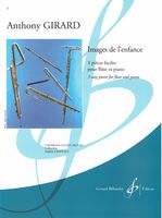 Images De l'Enfance : 3 Pièces Faciles Pour Flute et Piano.