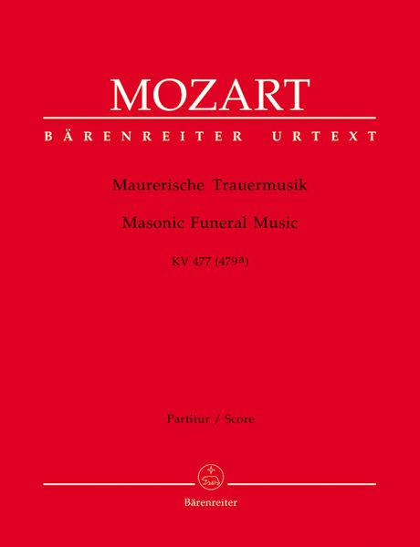 Masonic Funeral Music K. 477 (479a) : For Orchestra / edited by H.C. Robbins Landon.