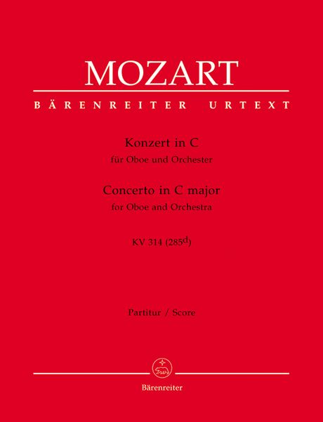 Concerto In C Major : For Oboe and Orchestra, K. 314 (285d) / edited by Franz Giegling.