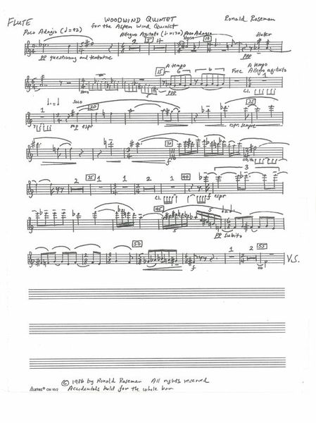 Woodwind Quintet (1986).