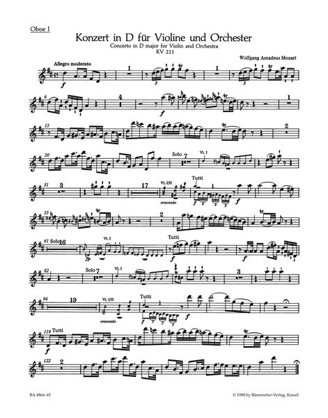 Concerto In D Major, No. 2, K. 211 : For Violin and Orchestra / Ed. Christoph-Hellmut Mahling.