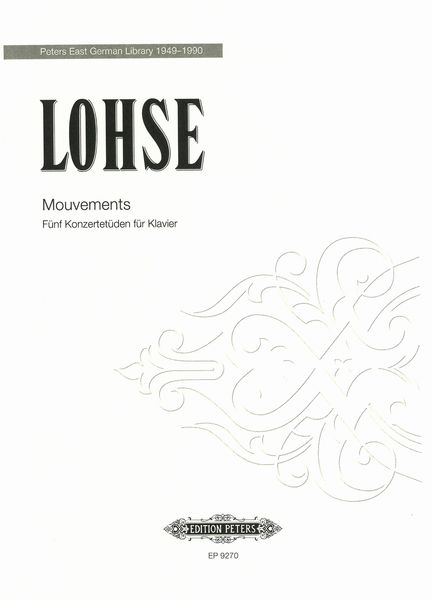 Mouvements : Fünf Konzertetüden Für Klavier.