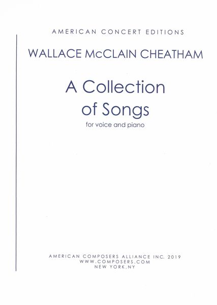Collection of Songs : For Voice and Piano.