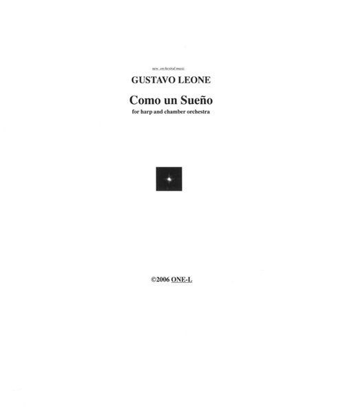 Como Un Sueño : For Harp and Chamber Orchestra.