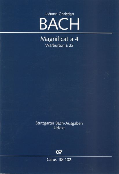 Magnificat A 4, Warburton E 22 (1760) / edited by Günter Graulich.