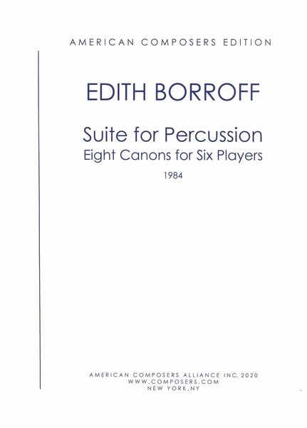 Suite For Percussion : Eight Canons For Six Players (1984).