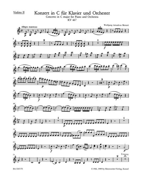Concerto No. 21 In C Major : For Piano and Orchestra, K. 467 / edited by Hans Engel, Horst Heussner.