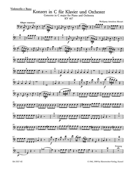 Concerto No. 21 In C Major : For Piano and Orchestra, K. 467 / edited by Hans Engel, Horst Heussner.