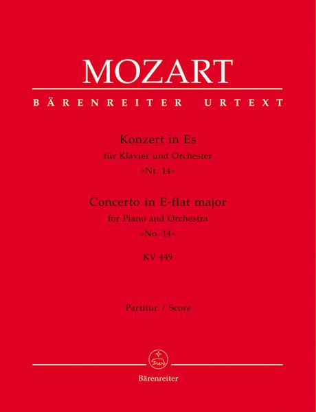Concerto No. 14 In Eb Major, K. 449 : For Piano and Orchestra / edited by Marius Flothuis.