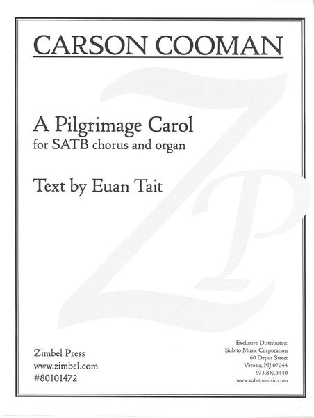 Pilgrimage Carol, Op. 1346 : For SATB Chorus and Organ (2019).