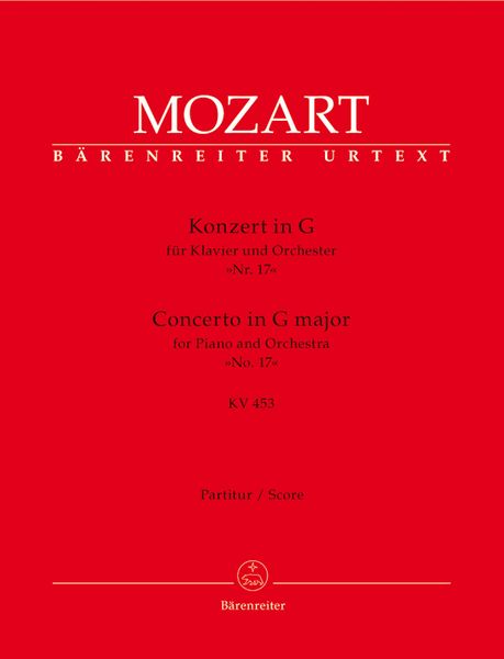 Concerto No. 17 In G Major, K. 453 : For Piano and Orchestra / edited by Eva and Paul Badura-Skoda.