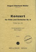 Konzert Nr. 8 F-Dur, Op. 24 : Für Flöte und Orchester / edited by Bert Hagels.
