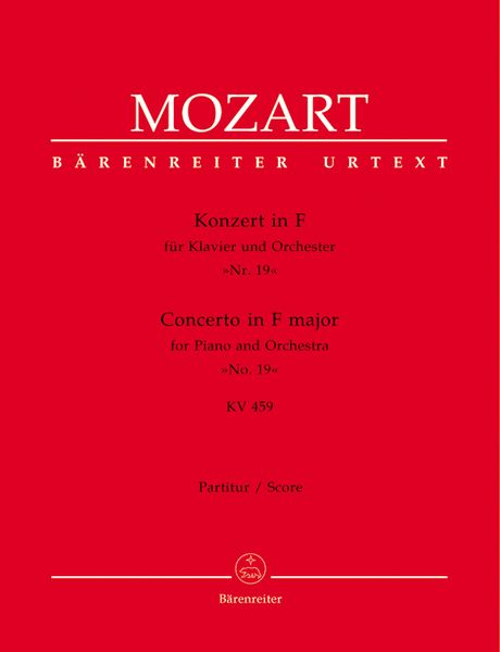 Concerto No. 19 In F Major, K. 459 : For Piano and Orchestra / edited by Eva and Paul Badura-Skoda.