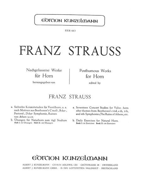 Seventeen Concert Studies For Valve-Horn After Themes From Beethoven.