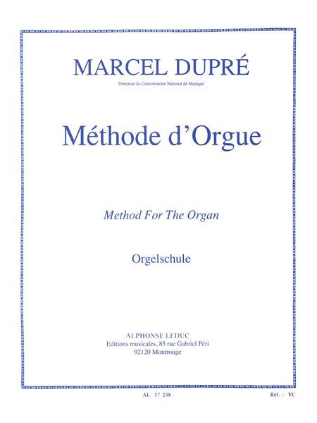 Méthode d'Orgue.