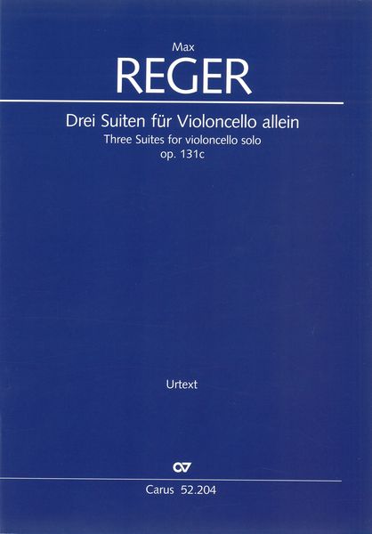 Drei Suiten, Op. 131c : Für Violoncello Allein / edited by Jürgen Schaarwächter.