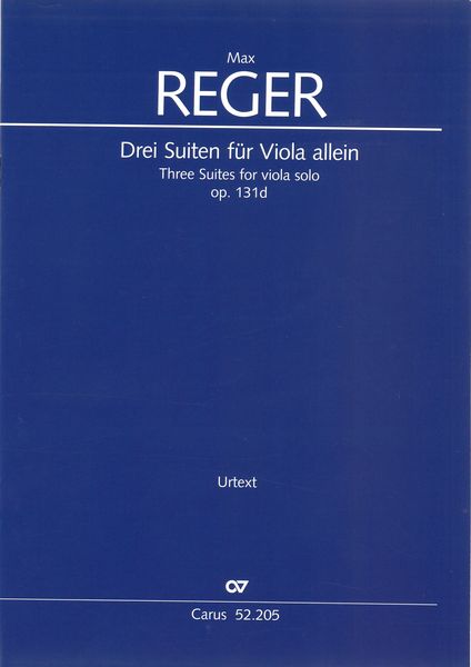 Drei Suiten, Op. 131d : Für Viola Allein / edited by Jürgen Schaarwächter.