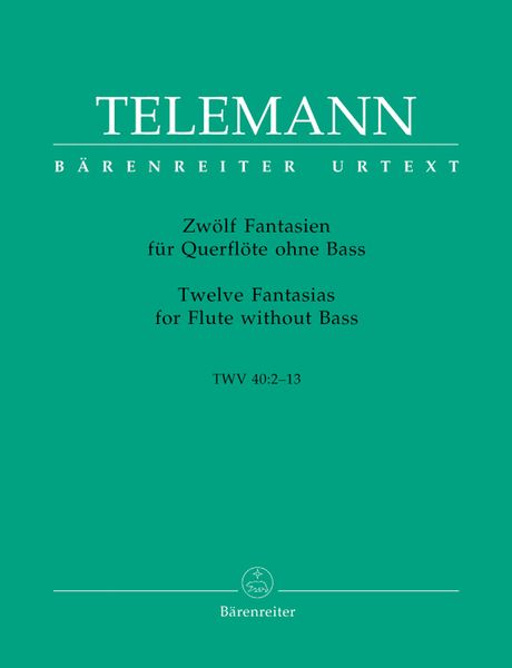 Twelve Fantasias For Flute Without Bass TWV 40:2-13.