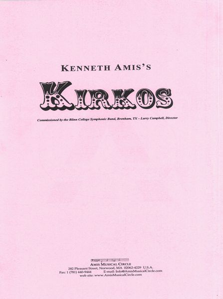 Kirkos : For Concert Band.