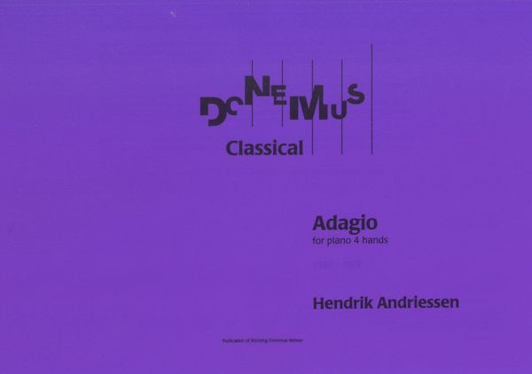 Adagio : For Piano 4 Hands (1969/1973).