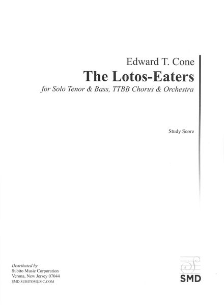 The Lotos-Eaters : For Solo Tenor and Bass, TTBB Chorus and Orchestra (1940-46).