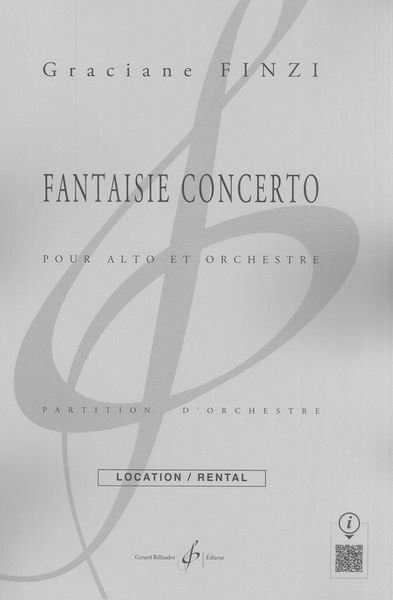 Fantaisie Concerto : Pour Alto et Orchestre.