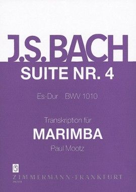Suite No. 4 In Eb Major, BWV 1010 : For Marimba / transcribed by Paul Mootz.