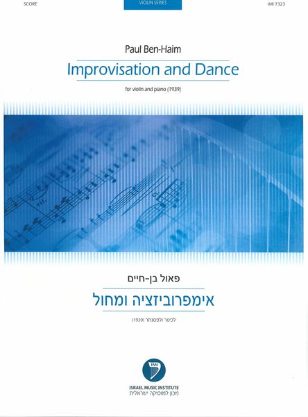 Improvisation and Dance : For Violin and Piano (1939).