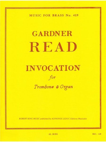 Invocation : For Trombone and Organ.
