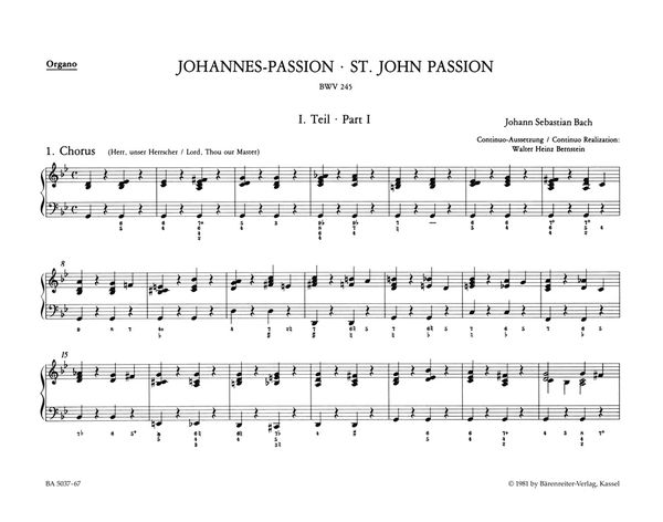 St. John Passion BWV 245.