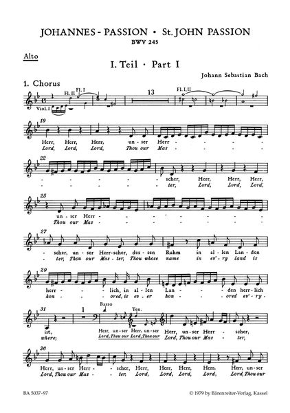 St. John Passion BWV 245.