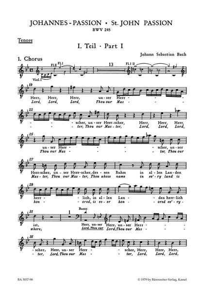 St. John Passion BWV 245.