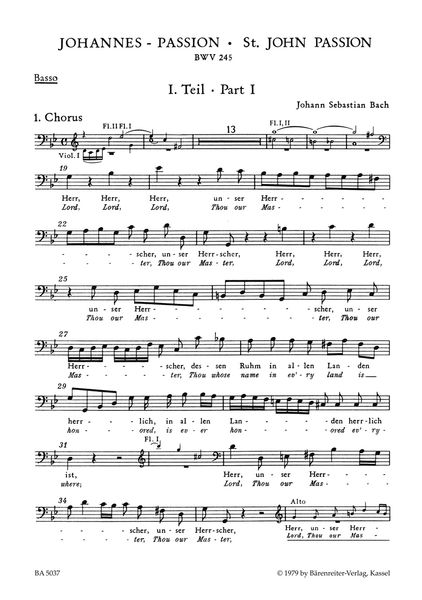 St. John Passion BWV 245.