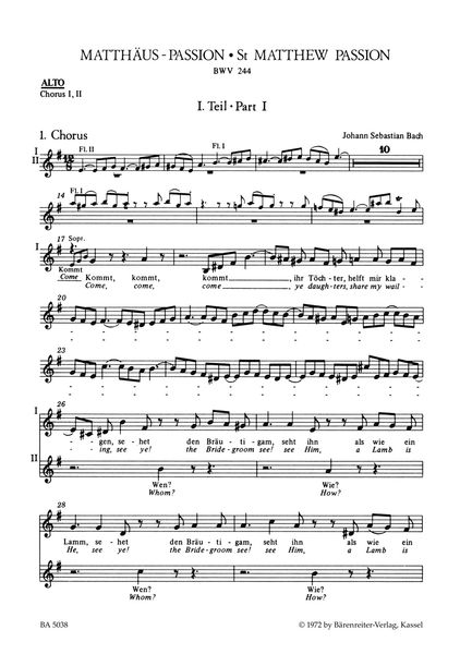 St. Matthew Passion BWV 244.