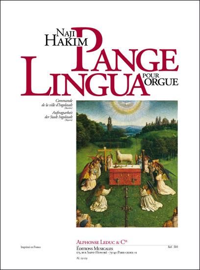 Pange Lingua : For Organ.