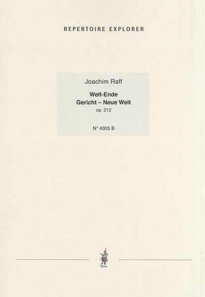 Welt-Ende, Gericht, Neue Welt, Op. 212.