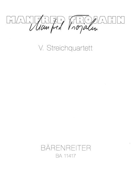V. Streichquartett (2018).
