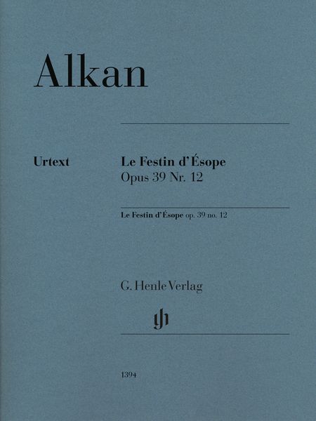 Le Festin d'Ésope, Op. 39 No. 12 : Pour Piano / edited by Norbert Gertsch.