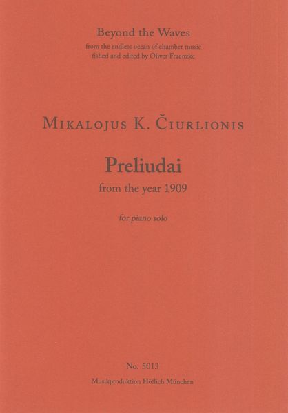 Preliudai From The Year 1909 : For Piano Solo.