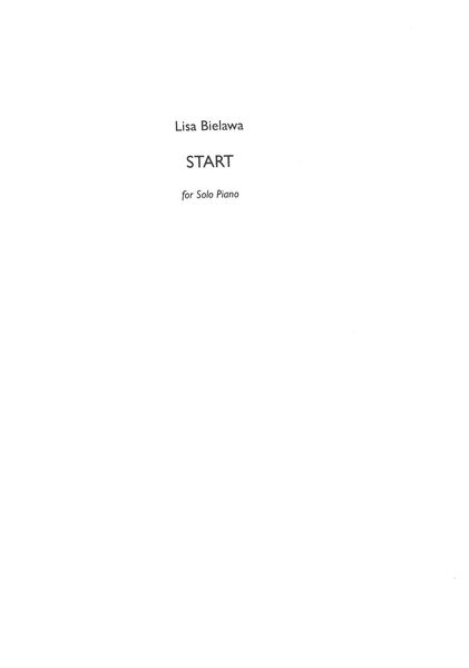 Start : For Solo Piano.