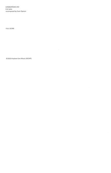 Gymnopedies XYZ : For Orchestra.