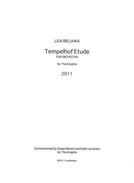 Tempelhof Etude : For Chamber Orchestra (2011) [Download].
