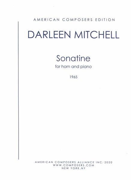 Sonatine : For Horn and Piano (1965).