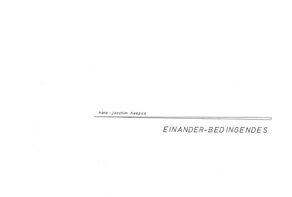 Einander - Bedingendes : Für Ensemble.
